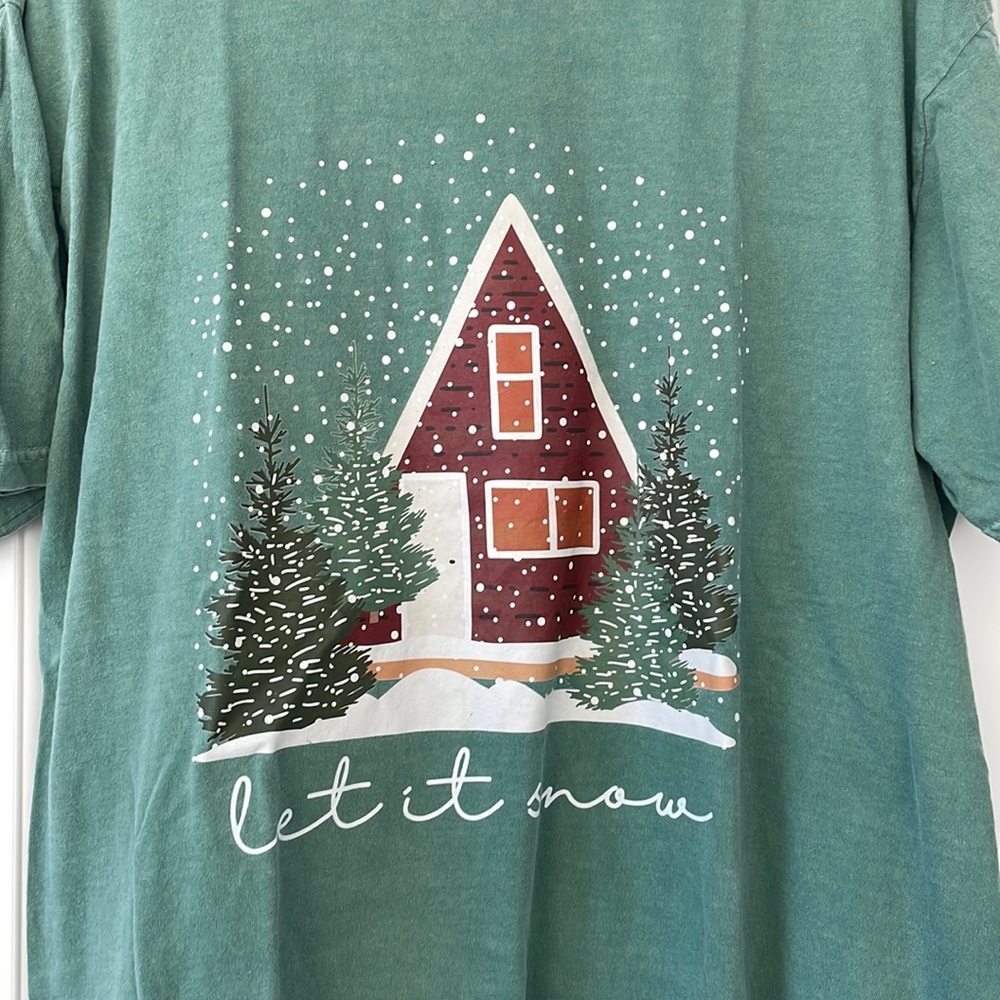 comfort colors christmas tee